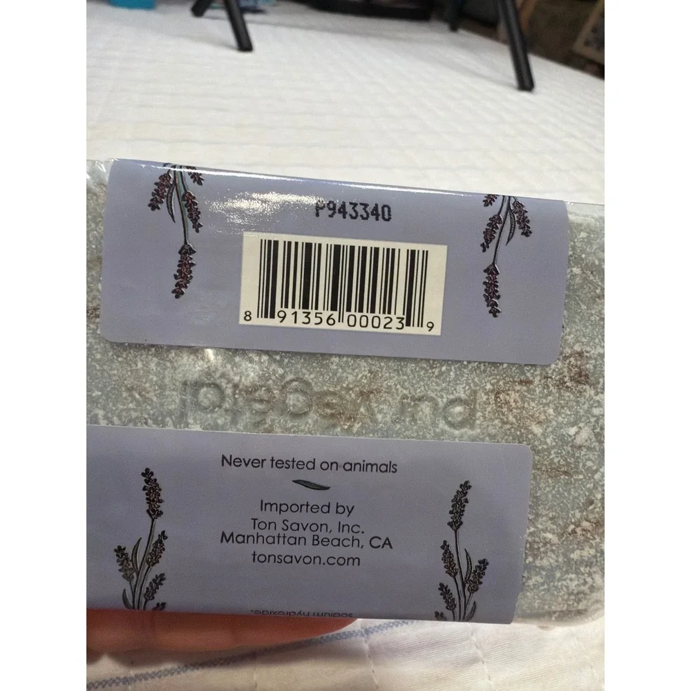 Bisous de Provence Lavender Triple Milled Soap Shea Butter 7oz Made in France